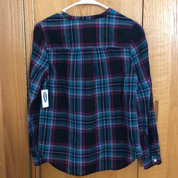Old Navy plaid blouse - Picture 3 of 3